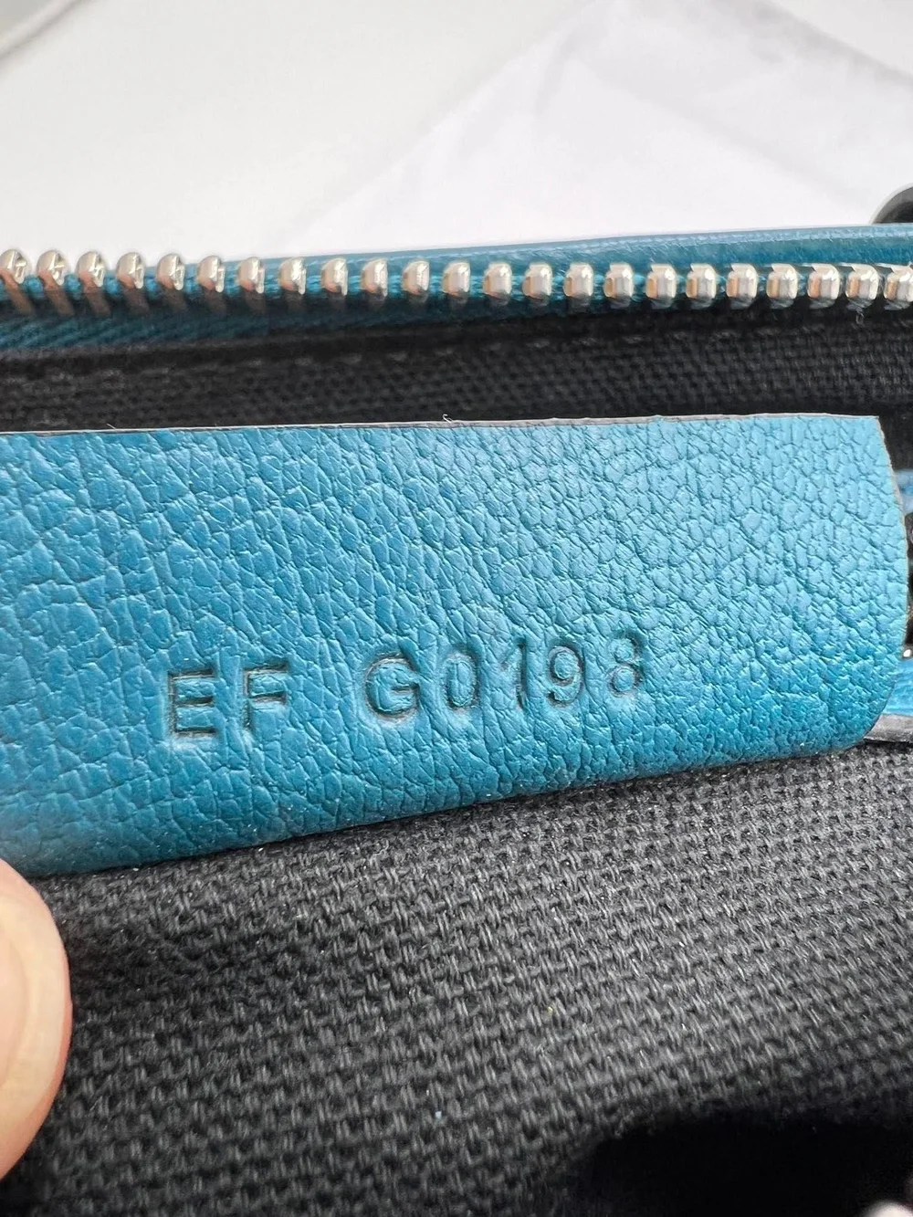 Givenchy Teal Leather Top-Handle Bag